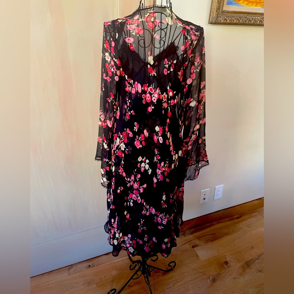 Gorgeous silk nighty and topper set